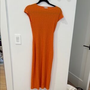 Orange Knit Dress